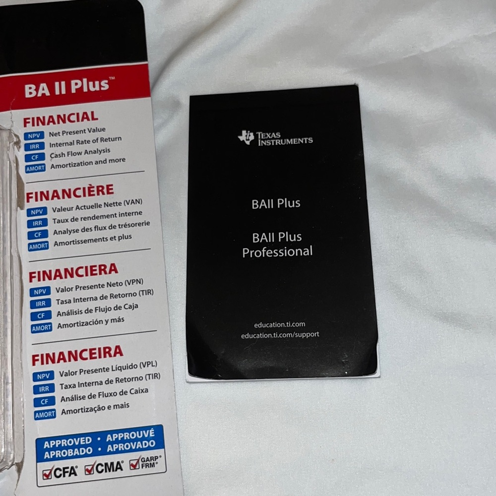 Texas Instruments BA II Plus Financial Calculator in Black - Picture 2 of 5